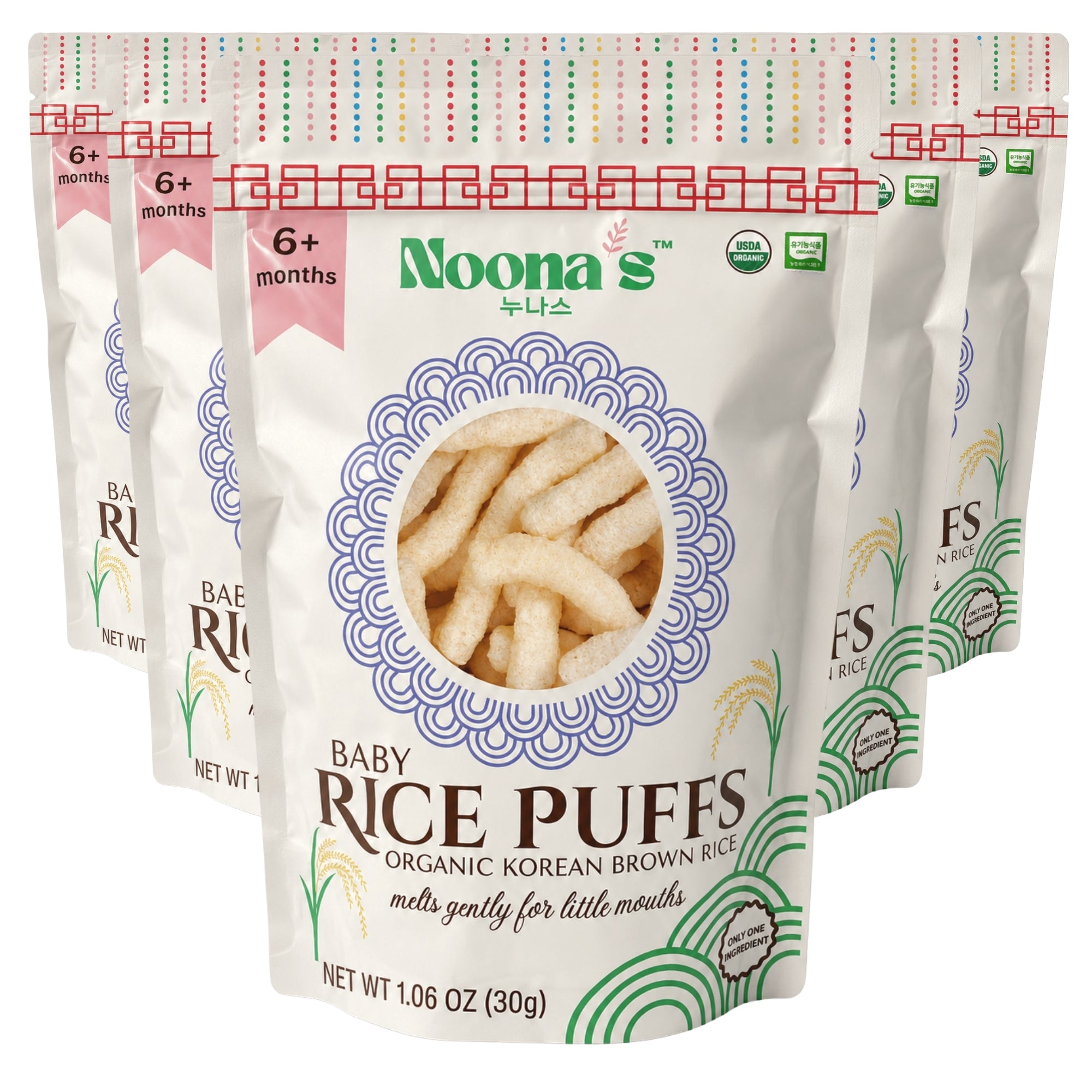 Noona's Baby Rice Puffs - 5 Pack